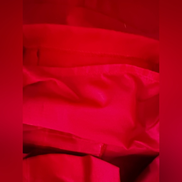 CALVIN KLIEN RED RUFFLE SLEEVELESS DRESS SIZE 4 - Picture 5 of 6